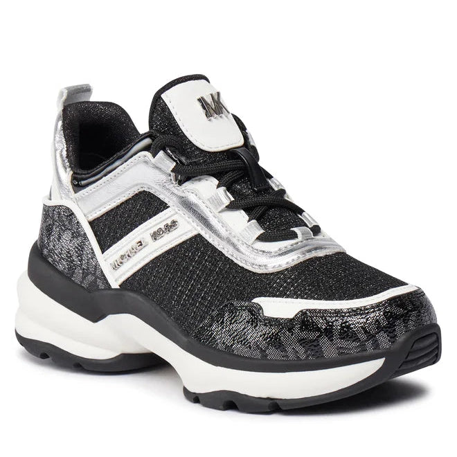 Zapatillas MICHAEL KORS para damas OLYMPIA Black Silver