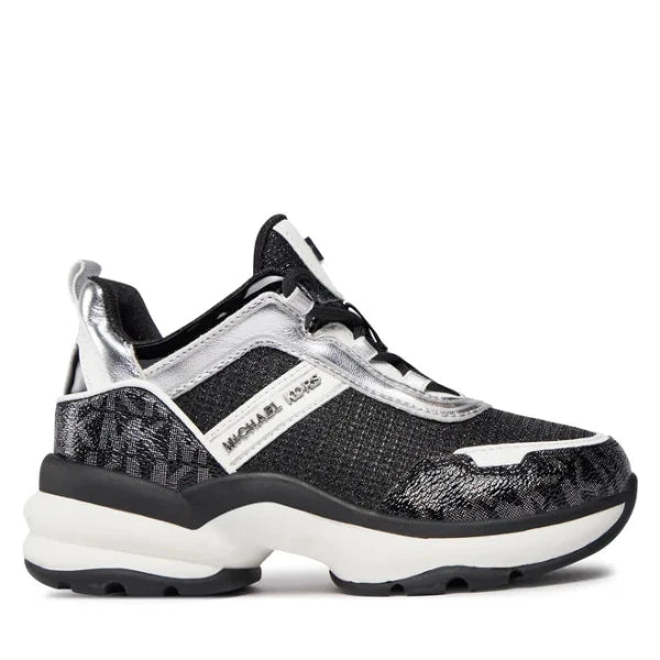 Zapatillas MICHAEL KORS para damas OLYMPIA Black Silver