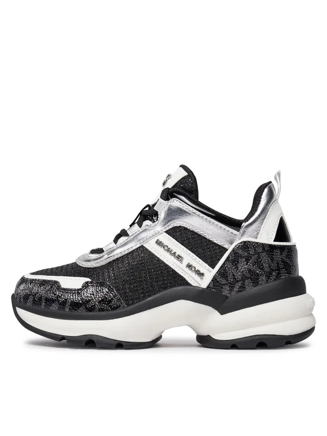 Zapatillas MICHAEL KORS para damas OLYMPIA Black Silver